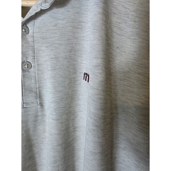 TRAVIS MATHEW Tan Sand Soft Knit Active Outdoor Golf Polo Shirt SZ L - Picture 3 of 8